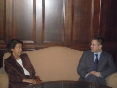 27 November 2012 The National Assembly Speaker and the Portuguese Ambassador to Serbia